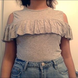 Grey `Crop top